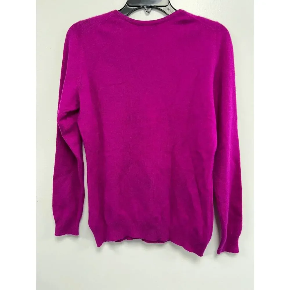 Charter Club Luxury Cashmere Sweater Jumper Purple Pullover Size Medium A000028